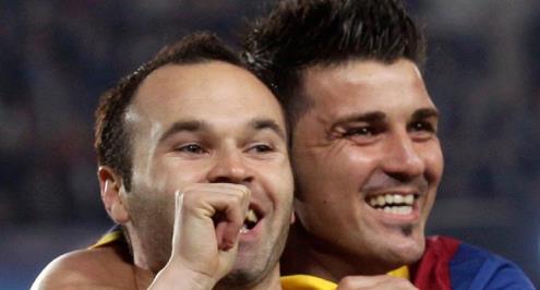 إنييستا يرحب بديفيد فيا بعد زمالة جديدة في الدوري الياباني